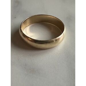 CMC 10K Yellow Gold Wedding Band Ring Size 11.75 Domed Polished 4.67g Vintage